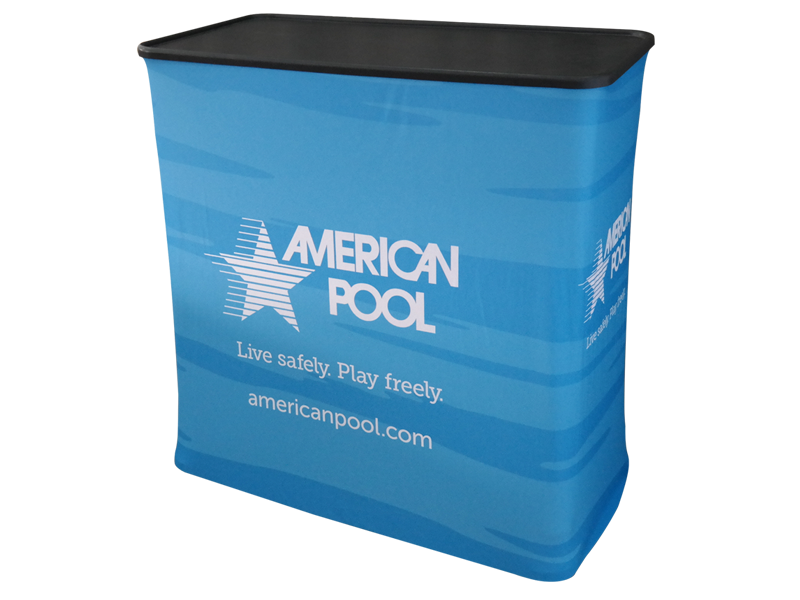 10ft-Curved-Fabric-Display-with-Case-to-Podium_TF-B-02_Case-to-Podium-800×600